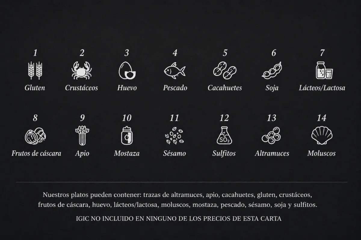Menu jamon y mojo